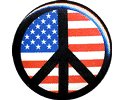 Peace Flag Button
