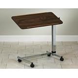 CLINTON OVER BED TABLES U-base, tilt top-walnut Item# TS-190