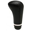 Corsa Black Leather Shift Knob Fits All Jeeps CJ, YJ, TJ Wrangler # 1304