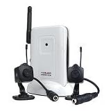 Buy 2-Channel Wireless Receiver & 2 Wireless Color Cameras by wirelees camera kit