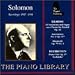 Music : Solomon, Vol.2: 25 Variations & Fugue On A Theme / Intermezzo