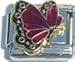 Jewelry : Clearly Charming January Garnet Butterfly Birthstone Insect Animal Insect Animal Italian Charm