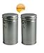 Nakpunar 2 pcs Airtight Tea Coffee Tins with Latch