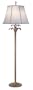 Palm Tree Accent Honey Brass Floor Lamp