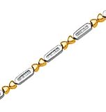 10kt. Two Tone, 1 / 2 ct. tw. Diamond Fashion Bracelet - B00063KIEO