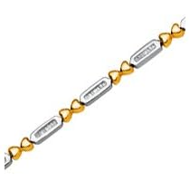 10kt. Two Tone, 1 2 ct. tw. Diamond Fashion Bracelet by Littman Jewelers