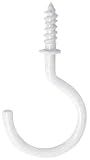 OOK 50683 1-1/4-Inch Vinyl Mug Hooks Tidy Tins,  White, 15-Piece