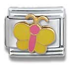 Clearly Charming Hello Kitty Yellow Butterfly Cat Animal Theme Licensed Charm Bracelet