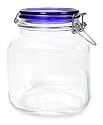 Bormioli Fido Storage Jar with Blue Lid .75 Liter