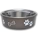 Loving Pets Espresso Stainless Steel Bella Bowl