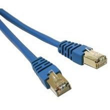 25FT Shielded CAT5E Patch Cable Snagless Blue by Cables To Go