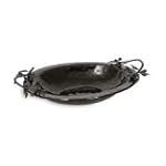 Michael Aram Olive Branch Brown Glass Bowl Large