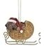 Roman Christmas Ornament - 2.5 Puppy in Sleigh - German Shepherd