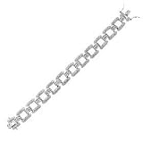 Hollywood Cz Diamond Platinum Vermeil Bracelet Jewelry