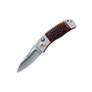 Buy Columbia River Knife and Tool CRKT 7233 Lake P.A.L. Amber Jigged Bone Handle Knife