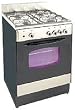 Avanti DG241BS 24" Deluxe Gas Range (Black w/ SS)