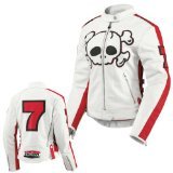 ICON HELLA CROSSBONE RACER CRUSADER-WHITE SMALL JACKET
