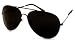 UrbanSpecs Sunglasses - Classics - Aviator / Frame: Black Lens: Grey