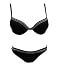 Sports : HUIT Alamer Push Up Bikini Set, schwarz-creme