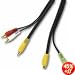 Cables To Go - 27992 - 12ft Value Series S-Video + Audio to 3 RCA Cable (Black)