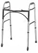 Folding Walker Deluxe With Two Button And Wheeled