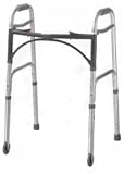 Folding Walker Deluxe With Two Button And Wheeled