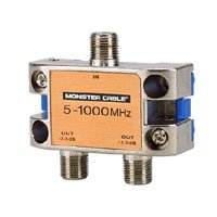 Monster Cable SS2RF Monster Standard RF Splitters For CATV Signals 2-Way RF Splitter