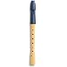 Mollenhauer Blockfl�te Sopran Blockfl�te Deutsch 1053 Prima, Holz/Kunststoff, nachtblau, Einfachl�cher