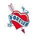 FOREVER HEART Temporary Tattoo 2x2