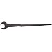 Martin 206B High Carbon Steel 1" Opening 15 Degree Angle Construction Wrench, 14-1/2" Overall Length, Industrial Black Finish