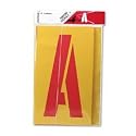Chartpak 01590 Painting Stencil Set, 12 Gothic Style Capital Letters