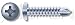 (2000pcs per box) #8 X 2" Self-Drilling Screws Pan Phillips Drive Steel, Zinc Plated No Serrations Ships FREE in USA
