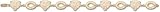 Chicago Bears Solid 14K Gold ''C'' & Bear Logo Bracelet 7 3/4''