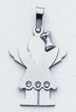 Girl Diamond Childs Charm - XK435AA