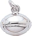 Rugby Charm, Sterling Silver
