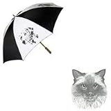 Ragdoll Cat Umbrella by Porcelain by Rolalinde (60' Arc)