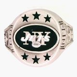 New York Jets Fine Pewter Logo Ring by Siskiyou, Size 10