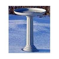 Kozy Bird Spa Heated Bath with Pedestal by Birdbaths