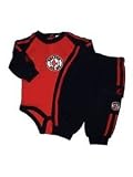 Boston Red Sox Newborn Baby Boy Knit Fleece Bodysuit and Sweatpants Set