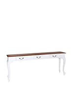 HOME FURNITURE Consola Natural/Blanco