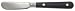 Ginkgo Le Prix-Navy Blue (Stainless) Butter Spreader Hollow Hdl-Paddle/Stainless Blade, Sterling Silver