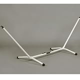 garden and patio furnitures item: Small Brazilian Hammock Stand - White