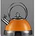 Wasserkessel Wesco 2,75 l,orange,Edelstahl,farbig beschichtet