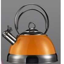 Wasserkessel Wesco 2,75 l,orange,Edelstahl,farbig beschichtet