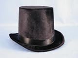 Adult Black Regal Velour Tall Top Hat