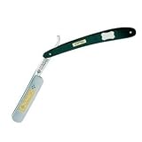 DOVO - Straight Razor, Nickel-Plated,Wood w Engraving Plate,5 8 in. by DOVO