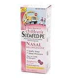 Sudafed PE Cold and Cough Liquid for Children, Raspberry Flavor - 4 Oz