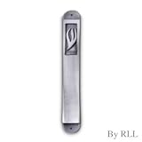 Square Shin Pewter Mezuzah