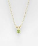 Children's 14k Gold Peridot Necklace