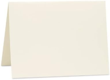 A6 Folded Notecards (4 5/8 x 6 1/4) - Savoy - Natural White (1000 Qty.)